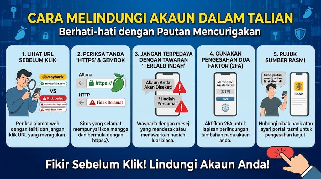 cara melindungi akaun dalam talian